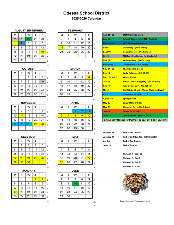  Calendar 2025-26